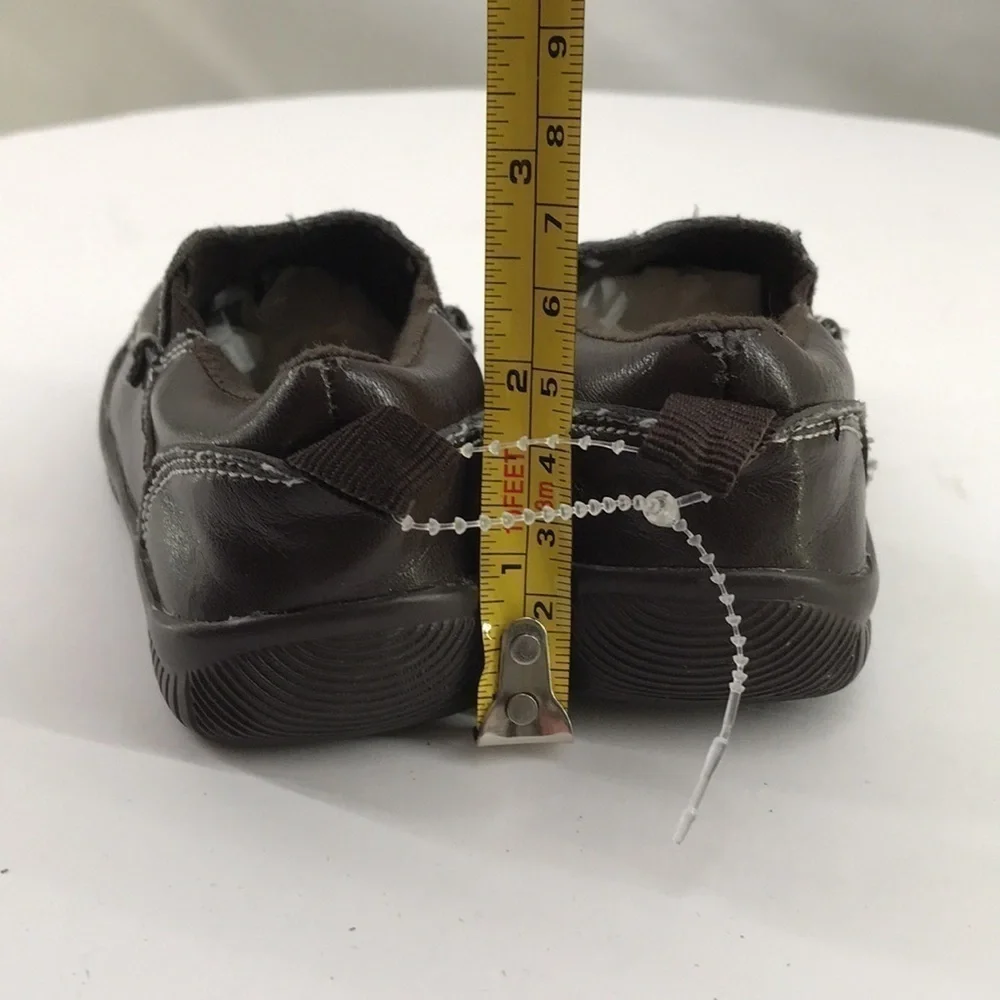 OKIE-DOKIE Faux Leather Dark Brown Loafers—NWOT—Baby Boys Size 4
